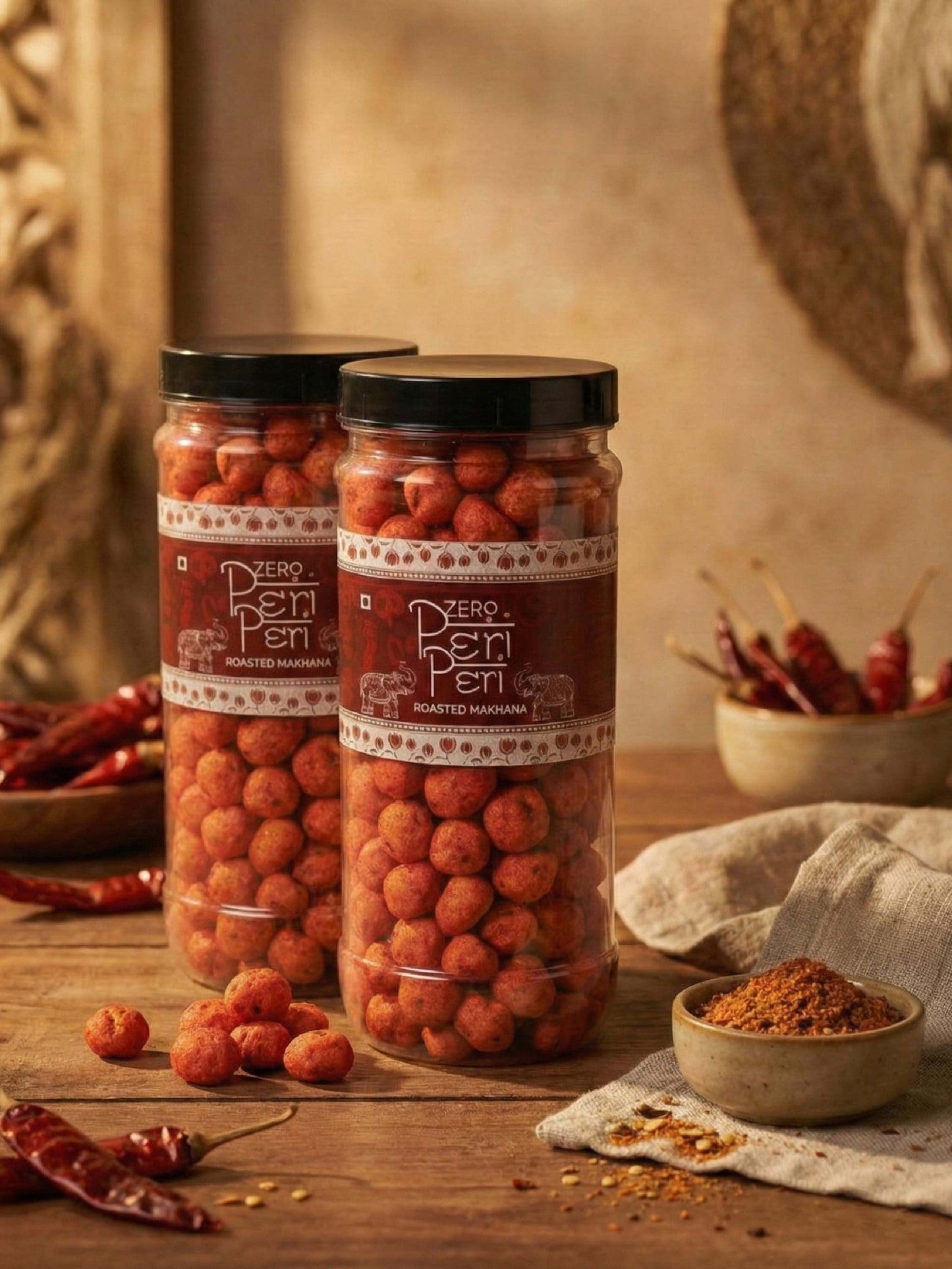 Fiery Peri-Peri Makhana - The Spicy Superfood Snack.