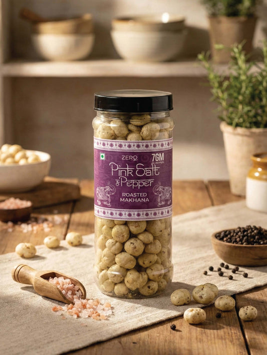 Premium Pink Salt & Pepper - Roasted Makhana